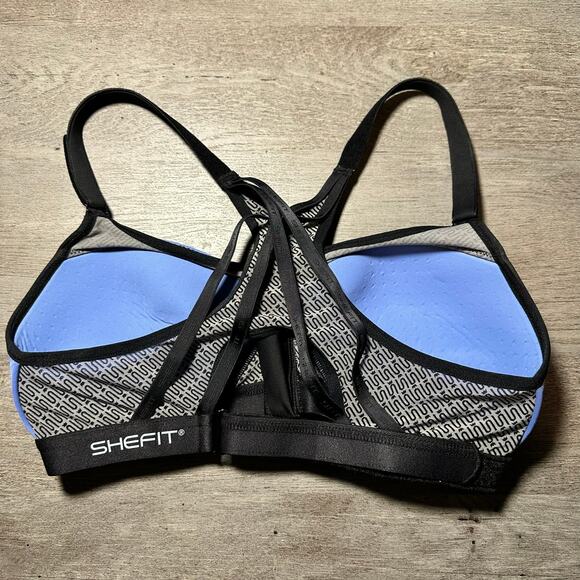 Shefit Exhilarate Sports Bra Blue Black XS - Picture 3 of 4